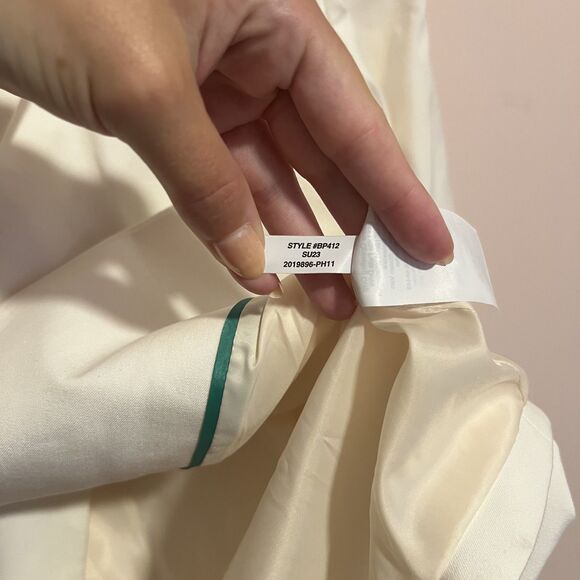 NWT J. Crew Devon Blazer in Bi-Stretch Cotton Blend in Ivory Size 20 Style BP412 - Picture 14 of 14